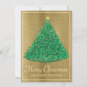 Weihnachtsbaum bemalt feiertagskarte (Vorderseite)