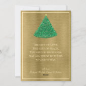 Weihnachtsbaum bemalt feiertagskarte (Rückseite)