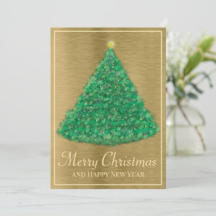 Weihnachtsbaum bemalt feiertagskarte