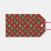 Weihnachtsbaum | Benutzerdefiniert Red Geschenkanhänger (Vorderseite (Horizontal))