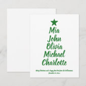 Weihnachtsbaum benutzerdefinierte Skriptfamilie Na (Vorne/Hinten)