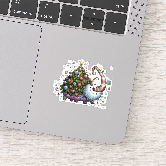 Weihnachtsbaum Bestie Custom-Cut Vinyl Sticker (Ausschnitt)