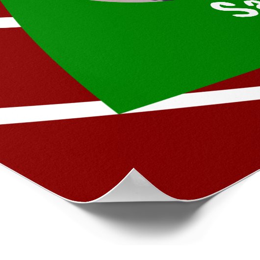 Weihnachtsbaum Bewahren Custom Foto Poster (Ecke)