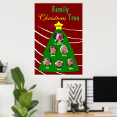 Weihnachtsbaum Bewahren Custom Foto Poster (Heimbüro)