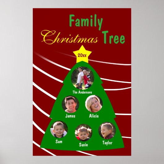 Weihnachtsbaum Bewahren Custom Foto Poster (Vorne)