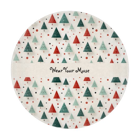 Weihnachtsbaum bezaubernd schneidebrett (Vorderseite)