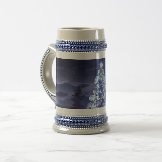 Weihnachtsbaum Bierglas (Vorderseite Links)