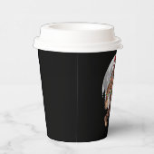 Weihnachtsbaum Bigfoot Weihnachten Lichter Xmas Sa Pappbecher (Rechts)