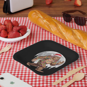 Weihnachtsbaum Bigfoot Weihnachten Lichter Xmas Sa Pappteller