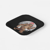 Weihnachtsbaum Bigfoot Weihnachten Lichter Xmas Sa Pappteller (Gewinkelt)