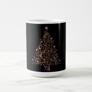 Weihnachtsbaum Black Metallic Brown Copper Elegant Kaffeetasse