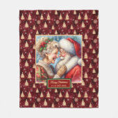 Weihnachtsbaum Blanket Cosy Geschenk Mr. & Mrs. Cl Fleecedecke (Vorderseite)