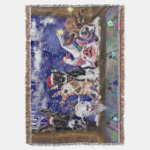 Weihnachtsbaum Blanket Funny Farm Animal Party Decke (Vorderseite Vertikal)