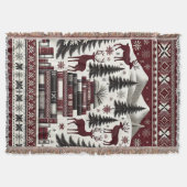 Weihnachtsbaum-Blanket, Nordic Holiday Book Throw Decke (Vorderseite)