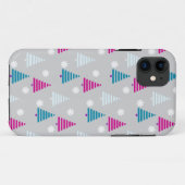 Weihnachtsbaum blau pink, einfach Case-Mate iPhone hülle (Rückseite (Horizontal))