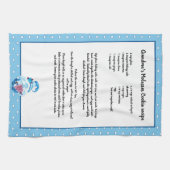 Weihnachtsbaum Blaue Gnome Rezept Sake Geschirrtuch (Horizontal)