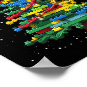 Weihnachtsbaum Block Brick Gebäude Xmas Master Bu Poster (Ecke)