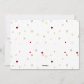 Weihnachtsbaum-Blume und Typografie Weihnachten (Rückseite)