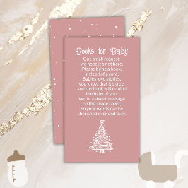Weihnachtsbaum Boho Pink Girl Books for Baby Begleitkarte