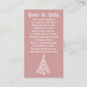 Weihnachtsbaum Boho Pink Girl Books for Baby Begleitkarte (Vorderseite)