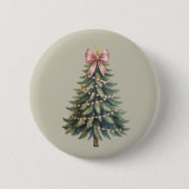 Weihnachtsbaum Bow Coquette Xmas Button (Vorderseite)
