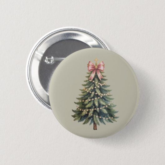 Weihnachtsbaum Bow Coquette Xmas Button (Vorne & Hinten)