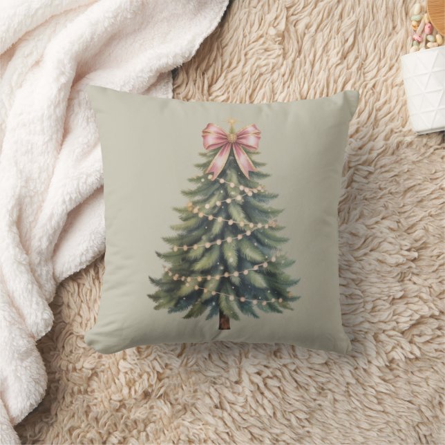 Weihnachtsbaum Bow Coquette Xmas Kissen (Decke)