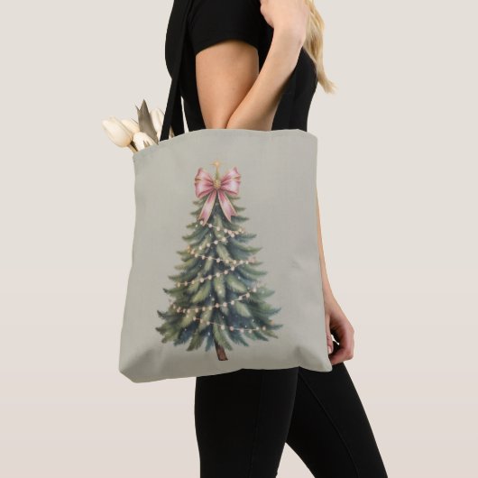 Weihnachtsbaum Bow Coquette Xmas Tasche (Von Nahem)
