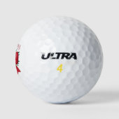 Weihnachtsbaum Bow Girly Ästhetische Weihnachtsfei Golfball (Logo)