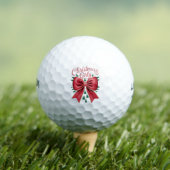 Weihnachtsbaum Bow Girly Ästhetische Weihnachtsfei Golfball (Insitu T-Shirt)