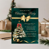 Weihnachtsbaum Bow, Grünes Weihnachtsgebäck Party Einladung
