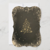 Weihnachtsbaum, Bow, Party Einladung (Rückseite)