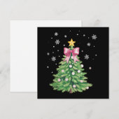 Weihnachtsbaum Bow Xmas Urlaub Feiertagskarte (Vorne/Hinten)