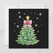 Weihnachtsbaum Bow Xmas Urlaub Feiertagskarte (Vorderseite)