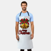 "Weihnachtsbaum: Bows & Bells Festive Design" Schürze (Getragen)