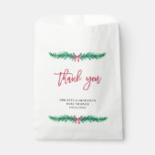 Weihnachtsbaum Branch Baby Dusche Geschenktütchen (Vorderseite)