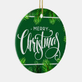 Weihnachtsbaum Branches Border Keramik Ornament (Rechts)