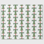 Weihnachtsbaum Brief T Weihnachten Geschenkpapier (Flach)