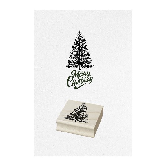 Weihnachtsbaum-Briefmarke Gummistempel