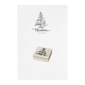 Weihnachtsbaum-Briefmarke Gummistempel