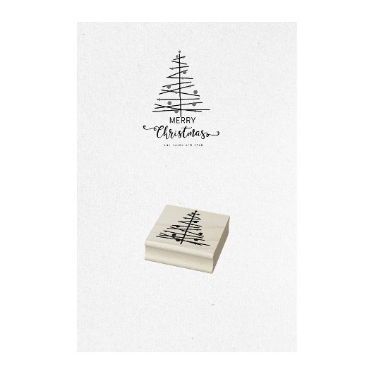 Weihnachtsbaum-Briefmarke Gummistempel