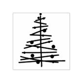 Weihnachtsbaum-Briefmarke Gummistempel (Prägung)