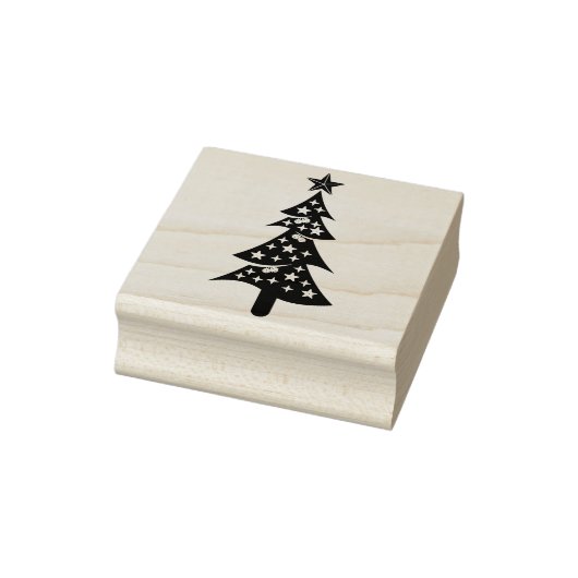 Weihnachtsbaum-Briefmarke Gummistempel (Stempel)