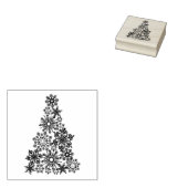 Weihnachtsbaum-Briefmarke Gummistempel (Stempel)