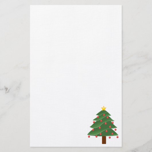 Weihnachtsbaum Briefpapier (Vorderseite)