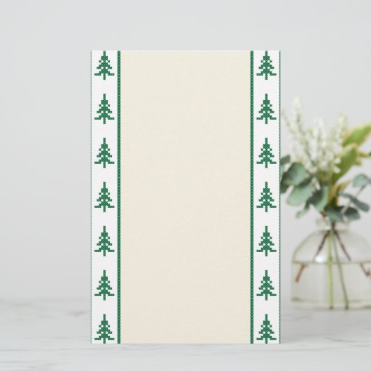 Weihnachtsbaum Briefpapier (Stehend Vorderseite)