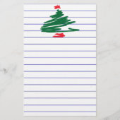 Weihnachtsbaum Briefpapier (Vorderseite)