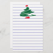 Weihnachtsbaum Briefpapier (Vorne/Hinten)