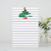 Weihnachtsbaum Briefpapier (Stehend Vorderseite)