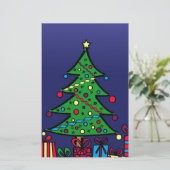 Weihnachtsbaum Briefpapier (Stehend Vorderseite)